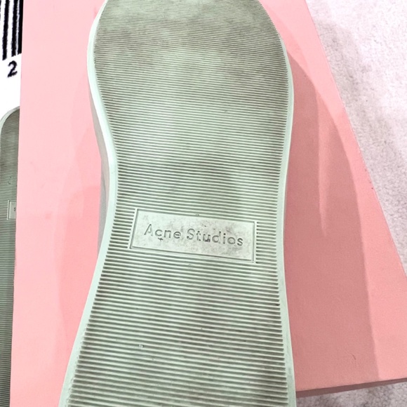 Acne Studios Adriana Metal Face Turn Up Sneaker - Sage / Misty Jade